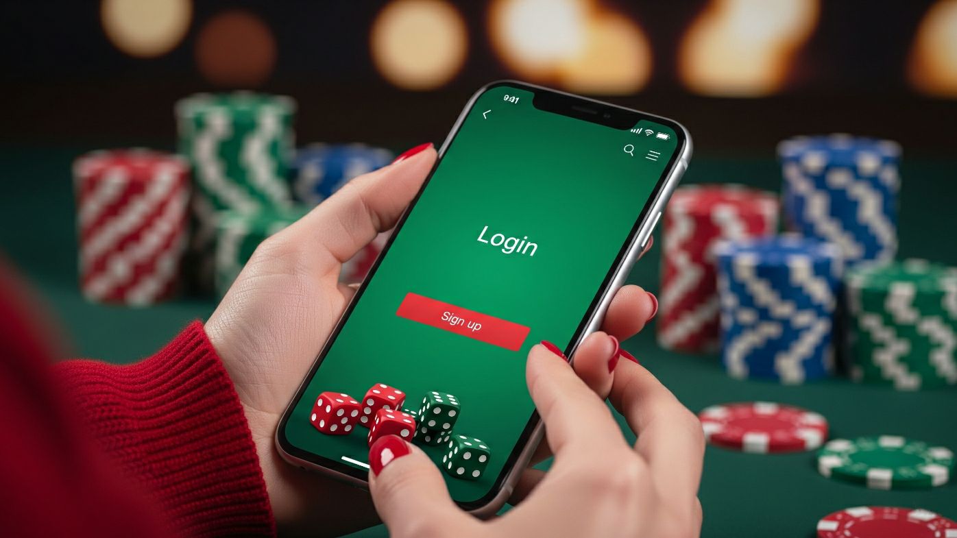 Sign in through the 7777CB